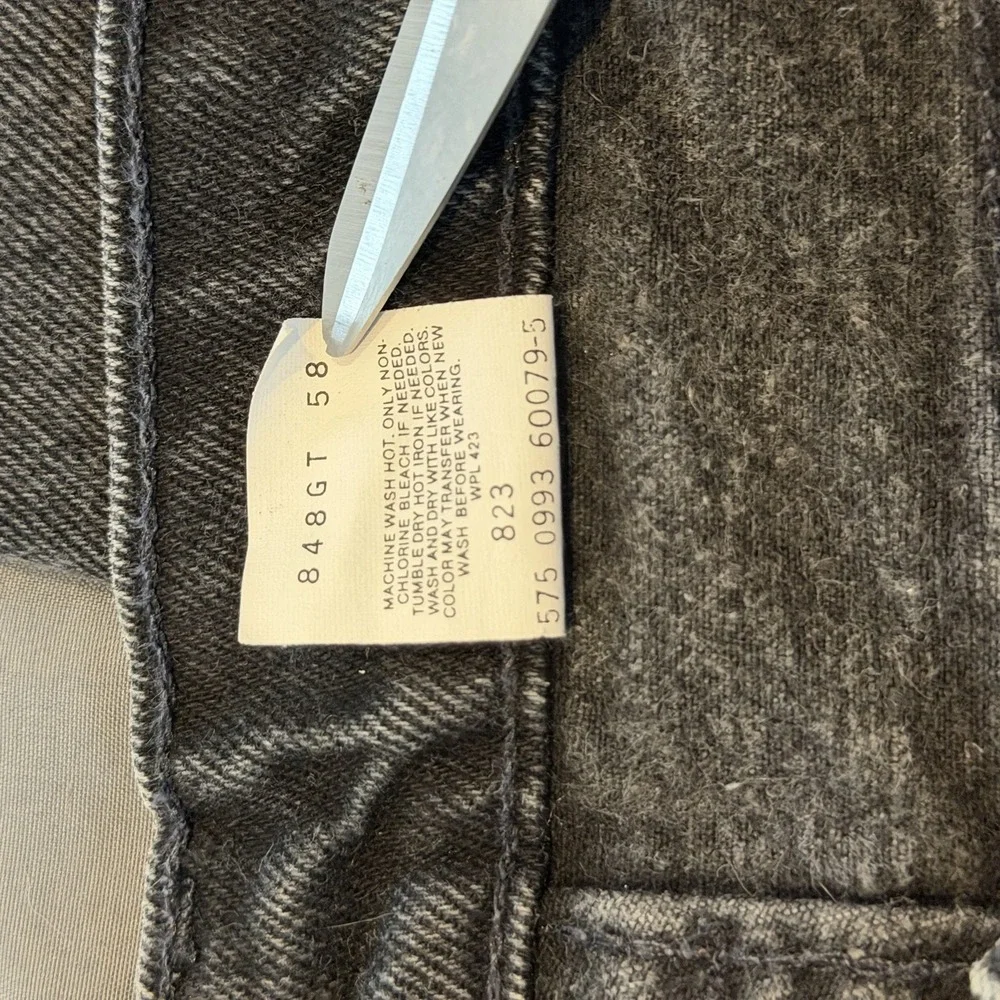Vintage Levis 550 Relaxed Fit Orange Tab Black Jeans Made In USA Mens 38W-32L